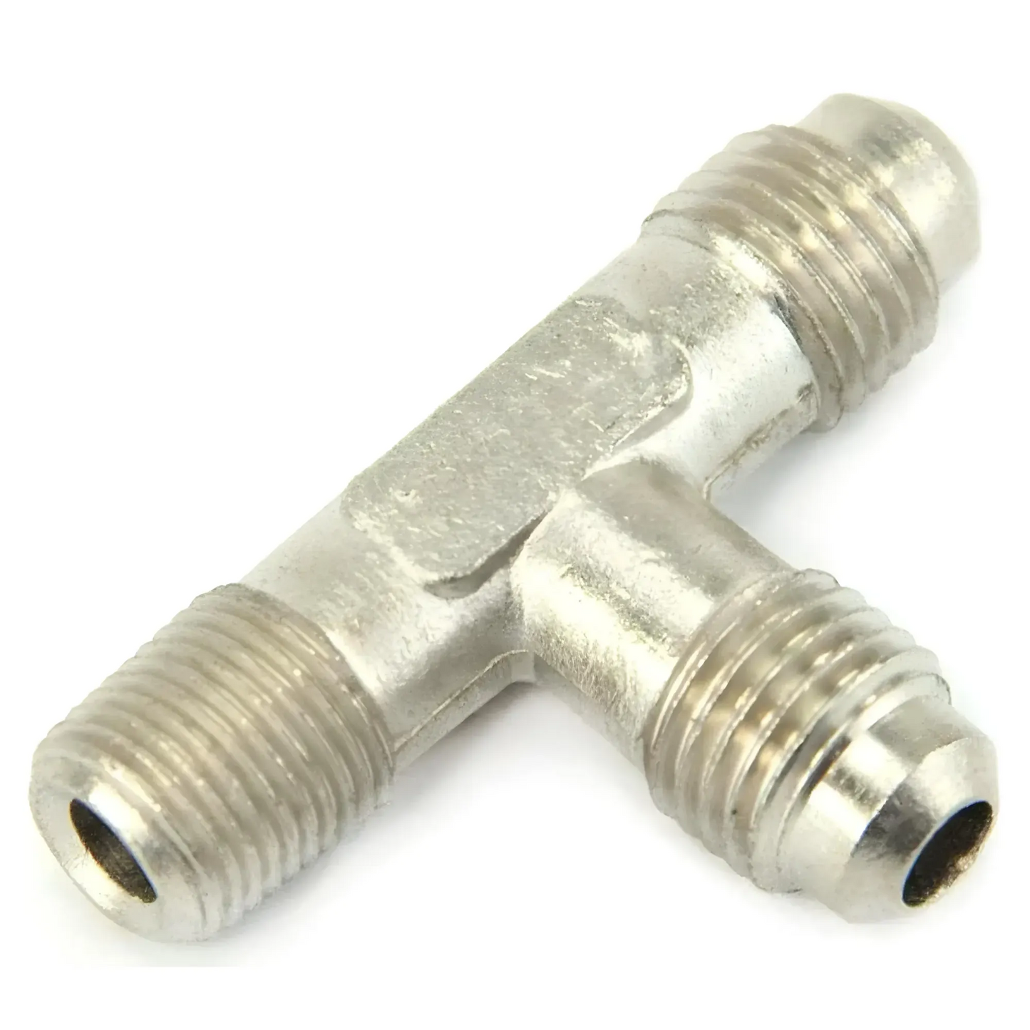Nitrous Outlet 1/8" NPT x 4AN x 4AN Run Tee Fitting - Male/Male/Male