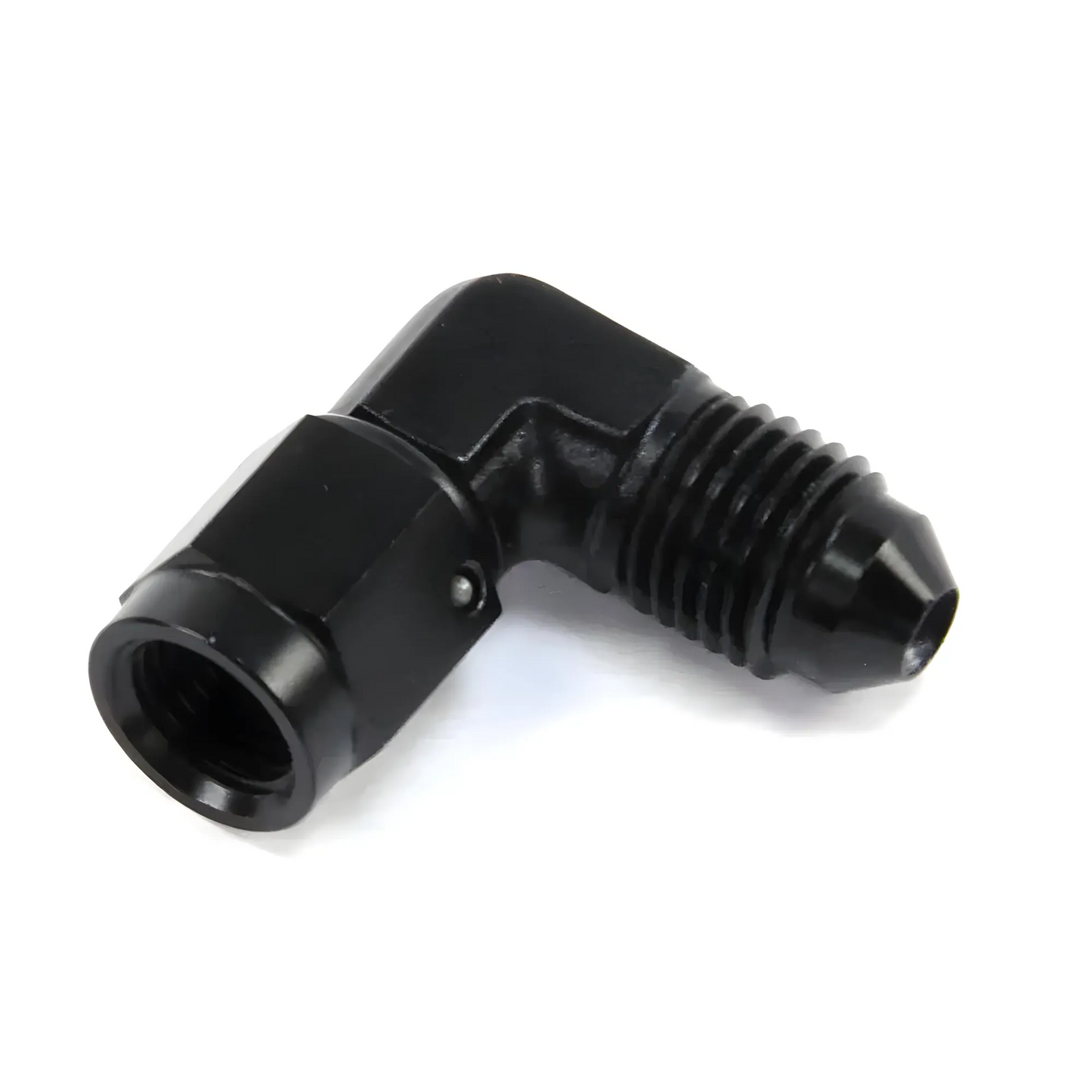 Nitrous Outlet 3AN Swivel x 4AN 90 Degree Fitting - Female/Male (BLACK)