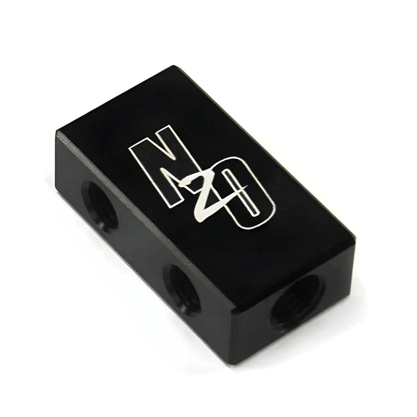 Nitrous Outlet Compact 2 in 4 Out Sensor Port Distribution Block - 1/8" NPT Inlets, 5/16-24" Outlets