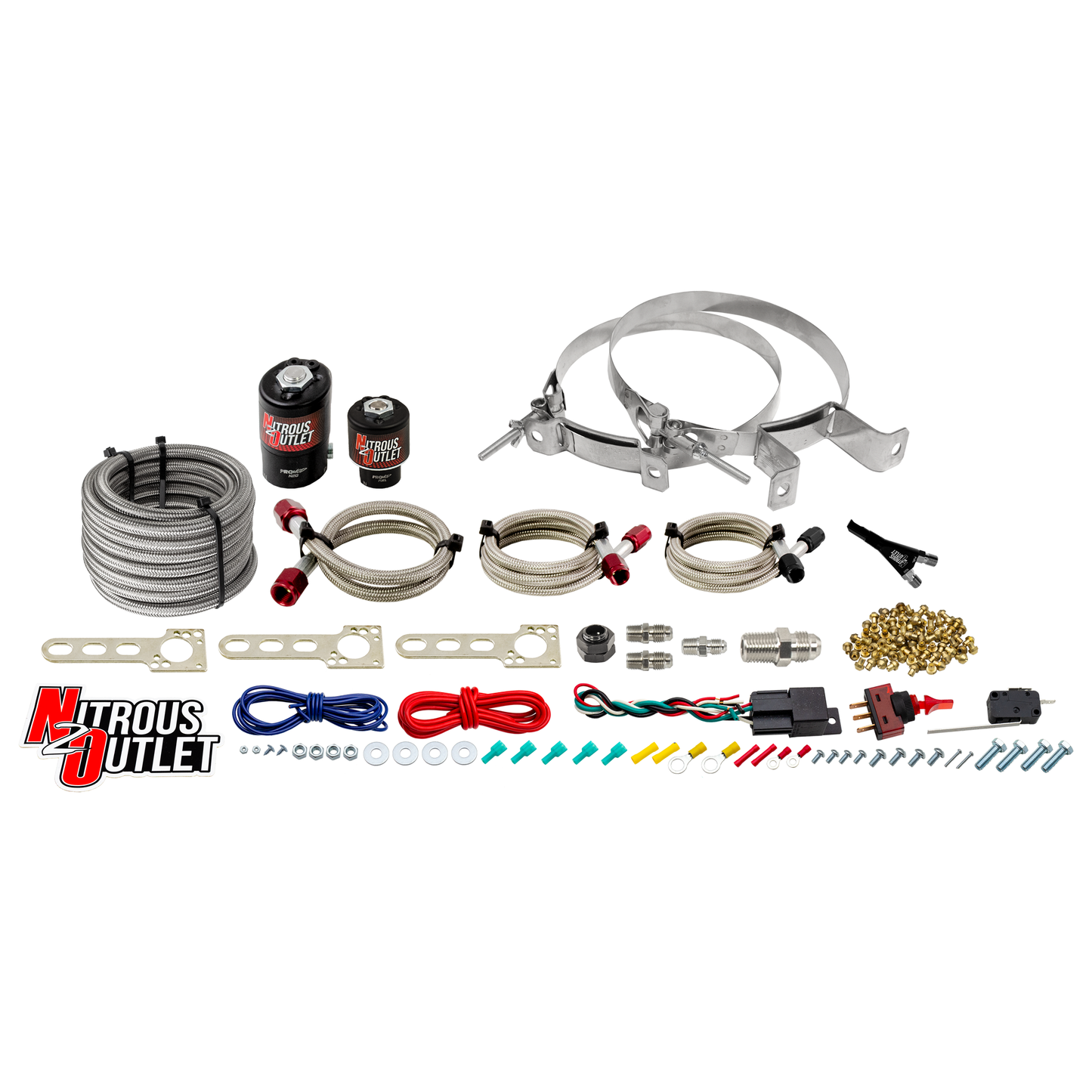 Nitrous Outlet Dodge EFI Single Nozzle System - Gas/E85 (5-55psi)(35-200HP)(No Bottle)