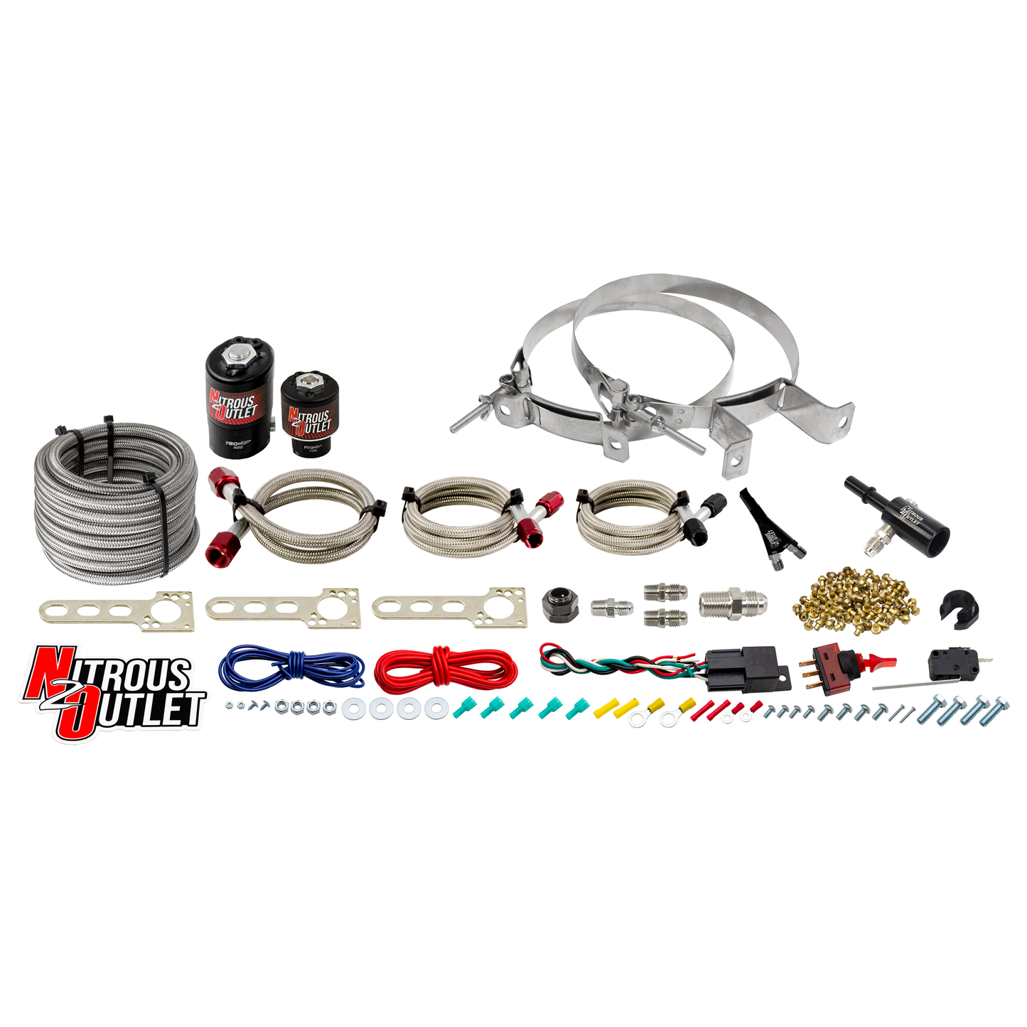 Nitrous Outlet Dodge 4.7/5.7/6.1 EFI Single Nozzle System - Gas/E85 (5-55psi)(35-200HP)(No Bottle)