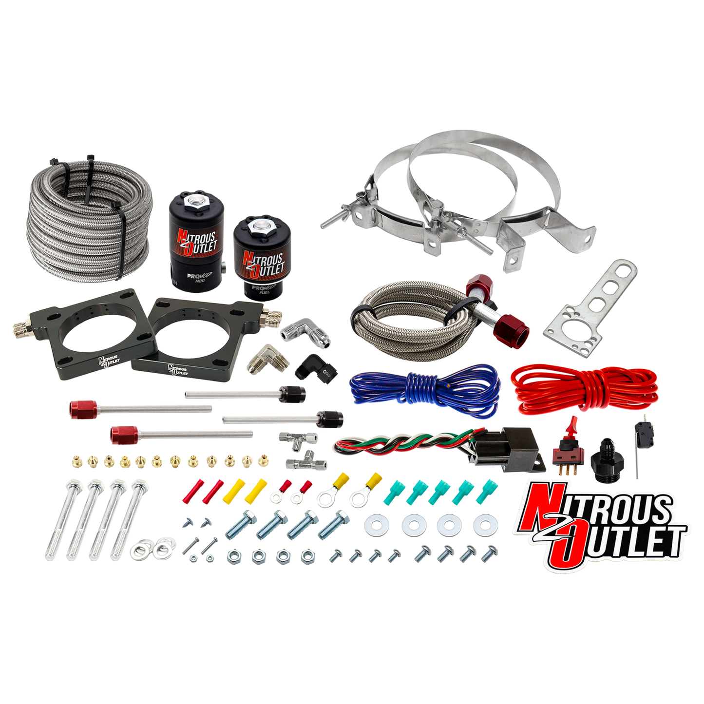 Nitrous Outlet Dodge 1992-2002 Viper Hard-line Plate System - Gas/E85 (5-55psi)(70-200HP)(No Bottle)