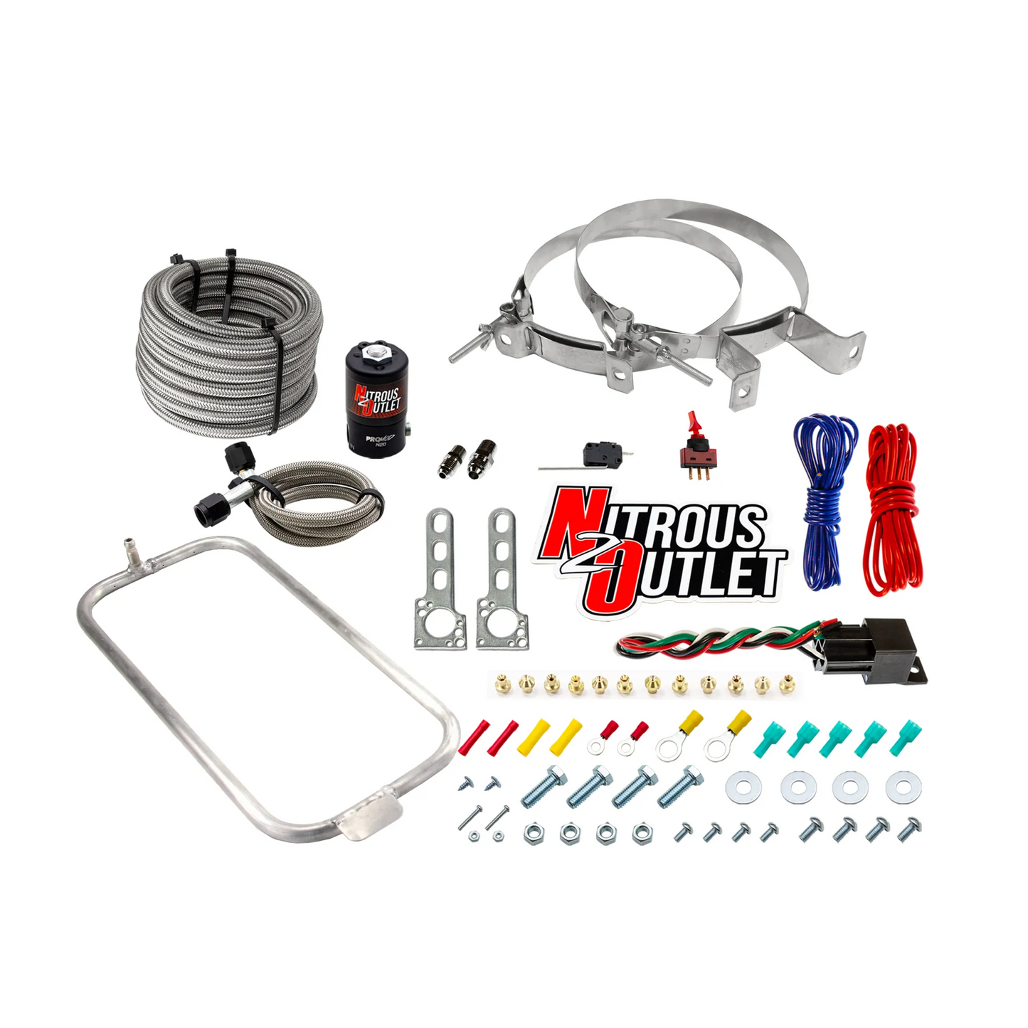 Nitrous Outlet GM/Pontiac 1998-2002 Camaro/Firebird Dry Halo System - Filter Entry (35-200HP)(No Bottle)