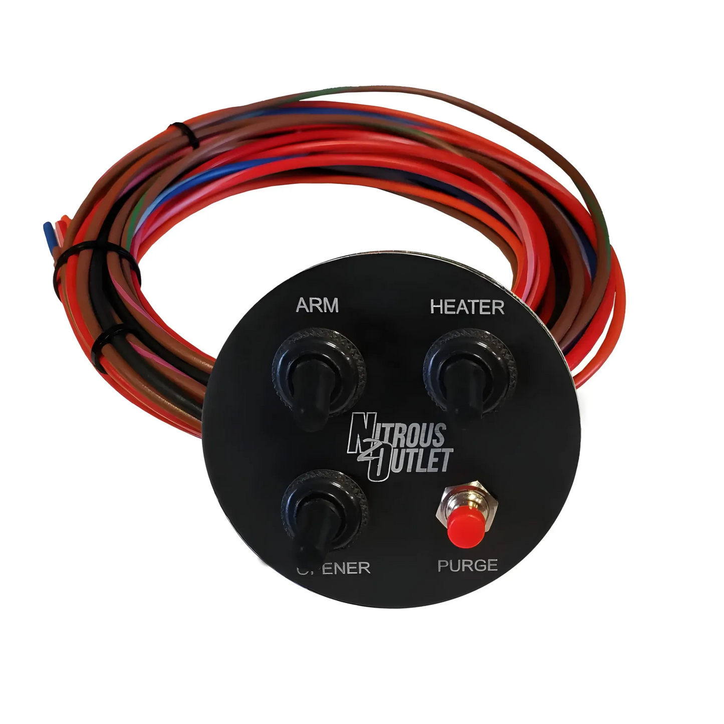 Nitrous Outlet Universal 2/16" Gauge Pod Switch Panel - System Arm/Purge/Bottle Heater/Remote Opener