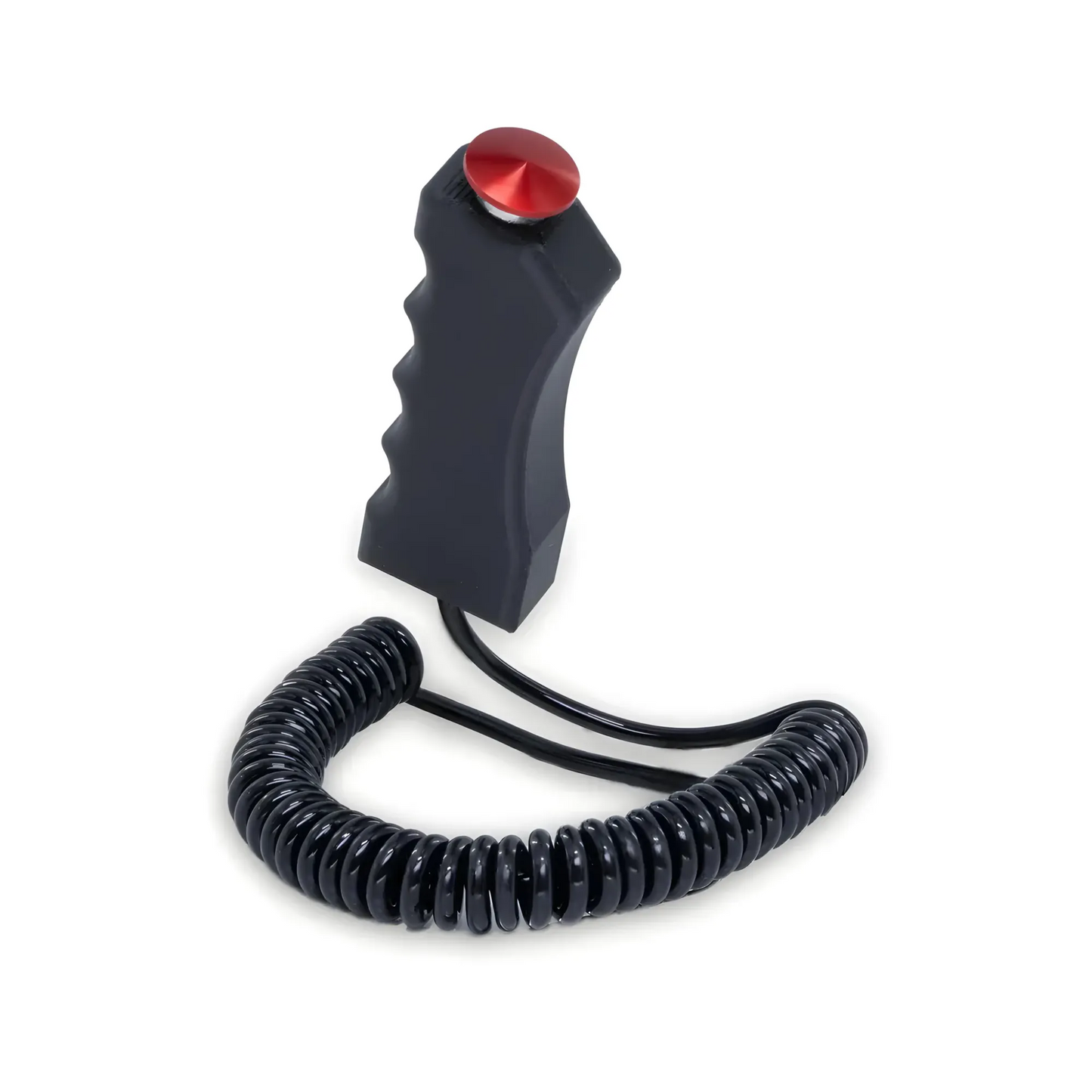 Nitrous Outlet Quick Fire Pistol Grip Momentary Mushroom Cap Push Button with Spiral Stretch Cord