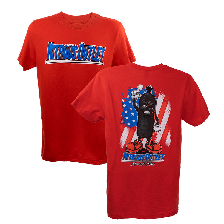 Nitrous Outlet Raised Fist Huffy Red T-Shirt - 2X-Large