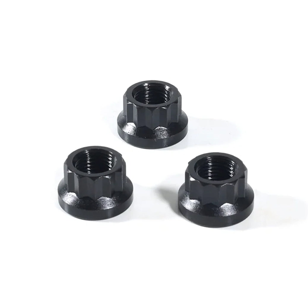 Nuts – N1401 12 Point Nuts 7/16"-20, 0.6 in. flange, Socket Size 1/2" x 3 pcs