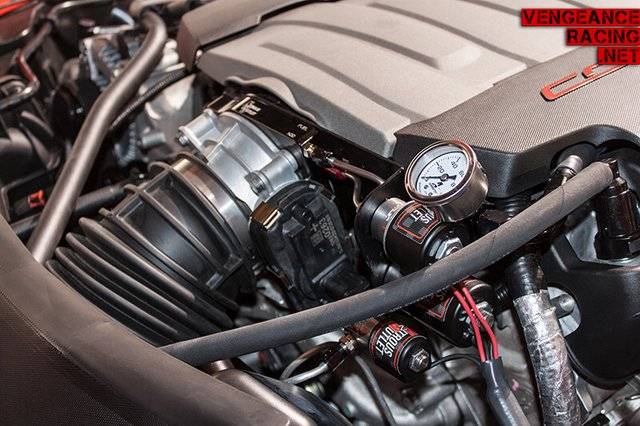 Nitrous Outlet GM 2014-2019 LT1 Corvette Hard-line Plate System - Gas/E85 (5-55psi)(50-200HP)(12lb Bottle)