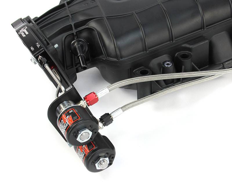 Nitrous Outlet GM 2014-2019 LT1 Corvette Hard-line Plate System - Gas/E85 (5-55psi)(50-200HP)(15lb Bottle)