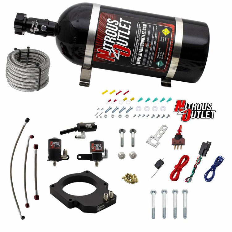 Nitrous Outlet GM 2017-2021 ZL1 Camaro Throttle Body Plate System - Gas/E85 (5-55psi)(50-200HP)(No Bottle)