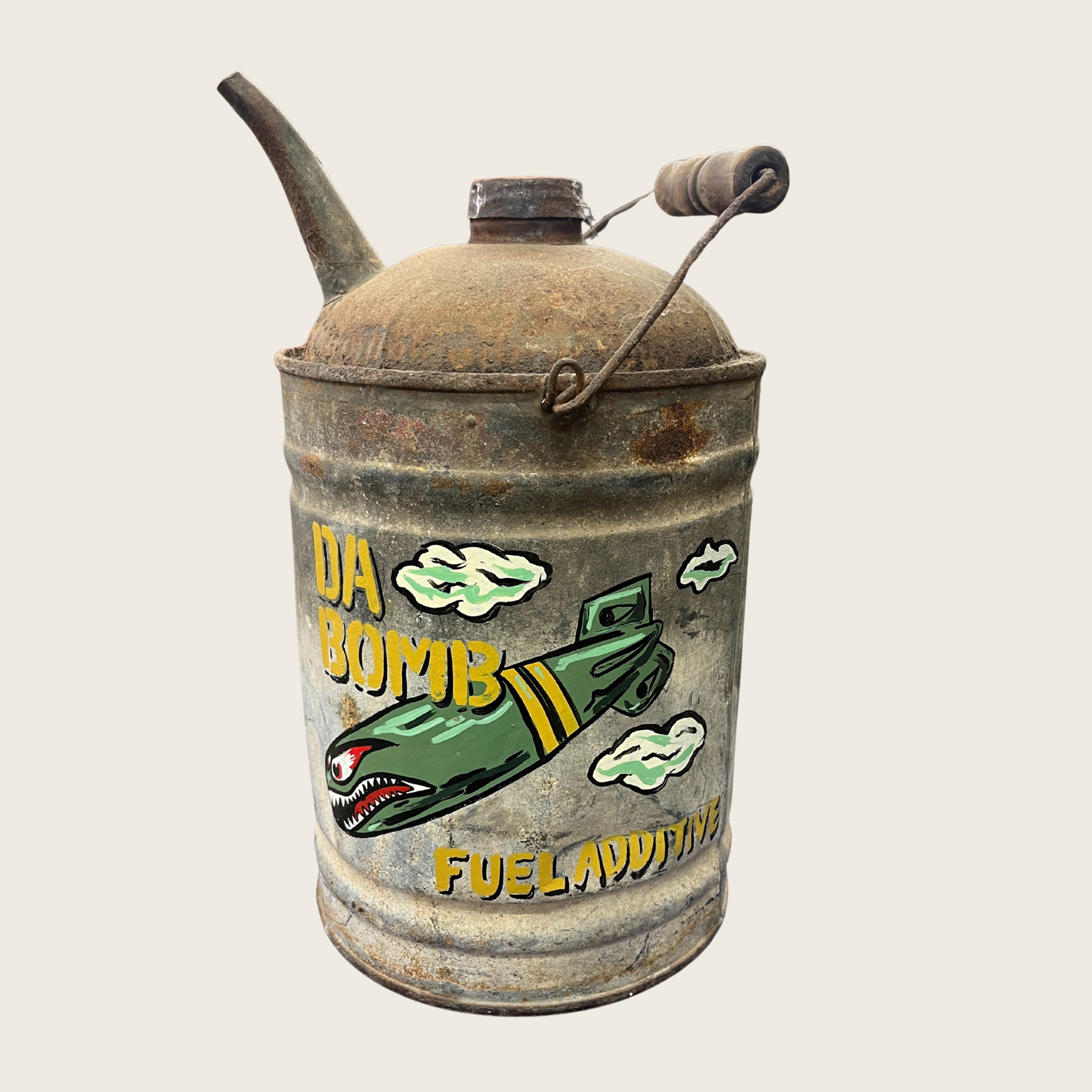 Da Bomb Custom Vintage Fuel Can – Hand-Painted Collectible