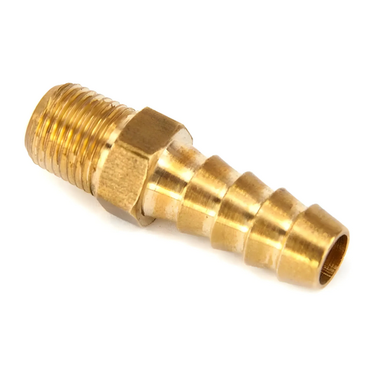 Nitrous Outlet 1/8" NPT x 1/4" Hose Barb Straight Fitting - Male/Male