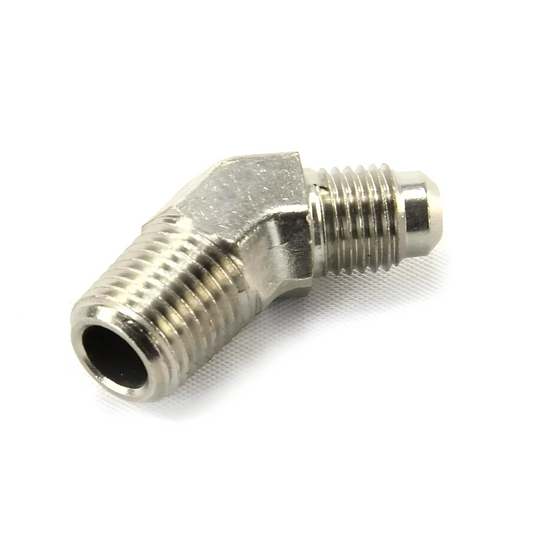 Nitrous Outlet 1/4" NPT X 4AN 45 Degree Fitting - Male /Male
