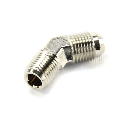 Nitrous Outlet 1/4" NPT x 6AN 45 Degree Fitting - Male /Male