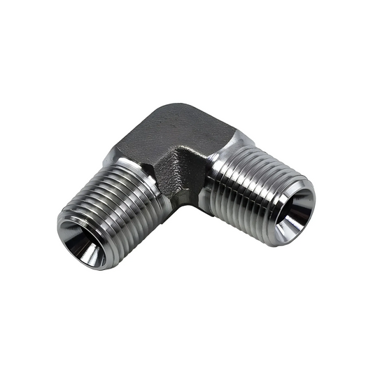 Nitrous Outlet 1/8" NPT x 1/8" NPT 90 Degree Fitting - Male/Male (Stainless Steel)