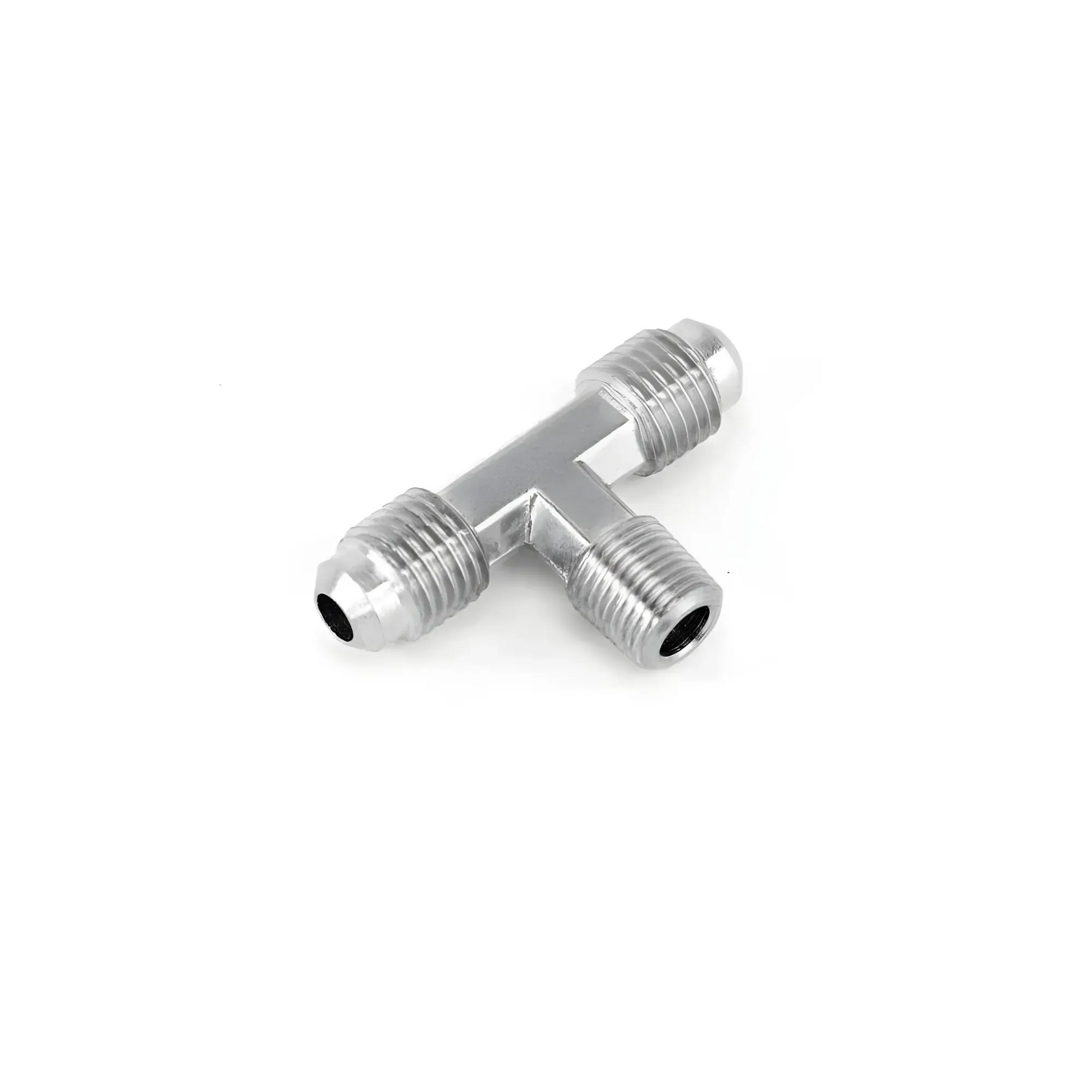 Nitrous Outlet 1/8" NPT x 4AN x 4AN Branch Tee Fitting - Male/Male/Male