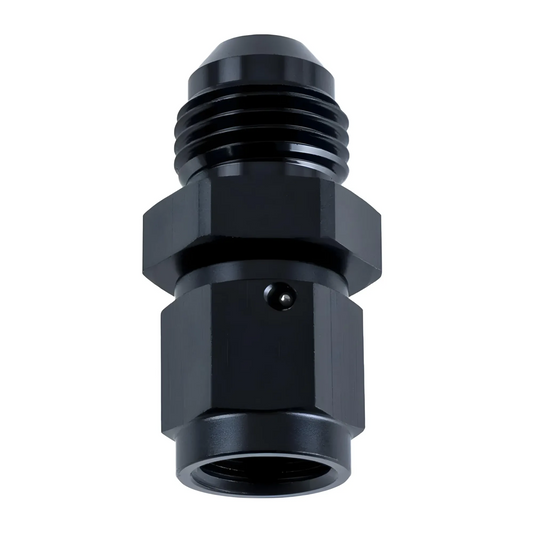 Nitrous Outlet 4AN Swivel x 6AN  Expander Straight Fitting - Female/Male (BLACK)