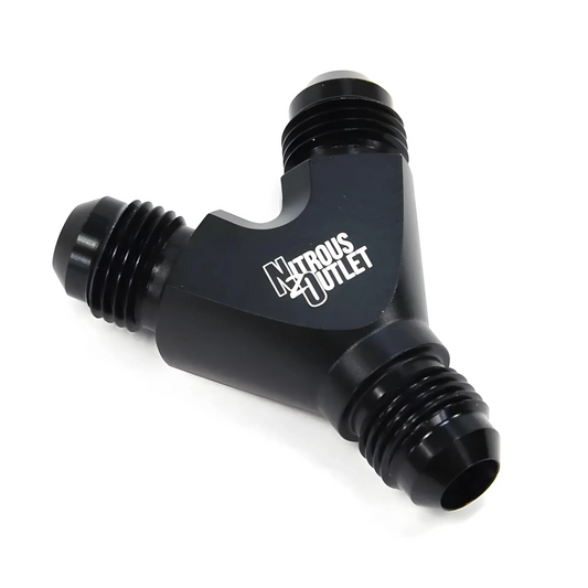 Nitrous Outlet 6AN x 6AN x 6AN Y Fitting - Male/Male/Male