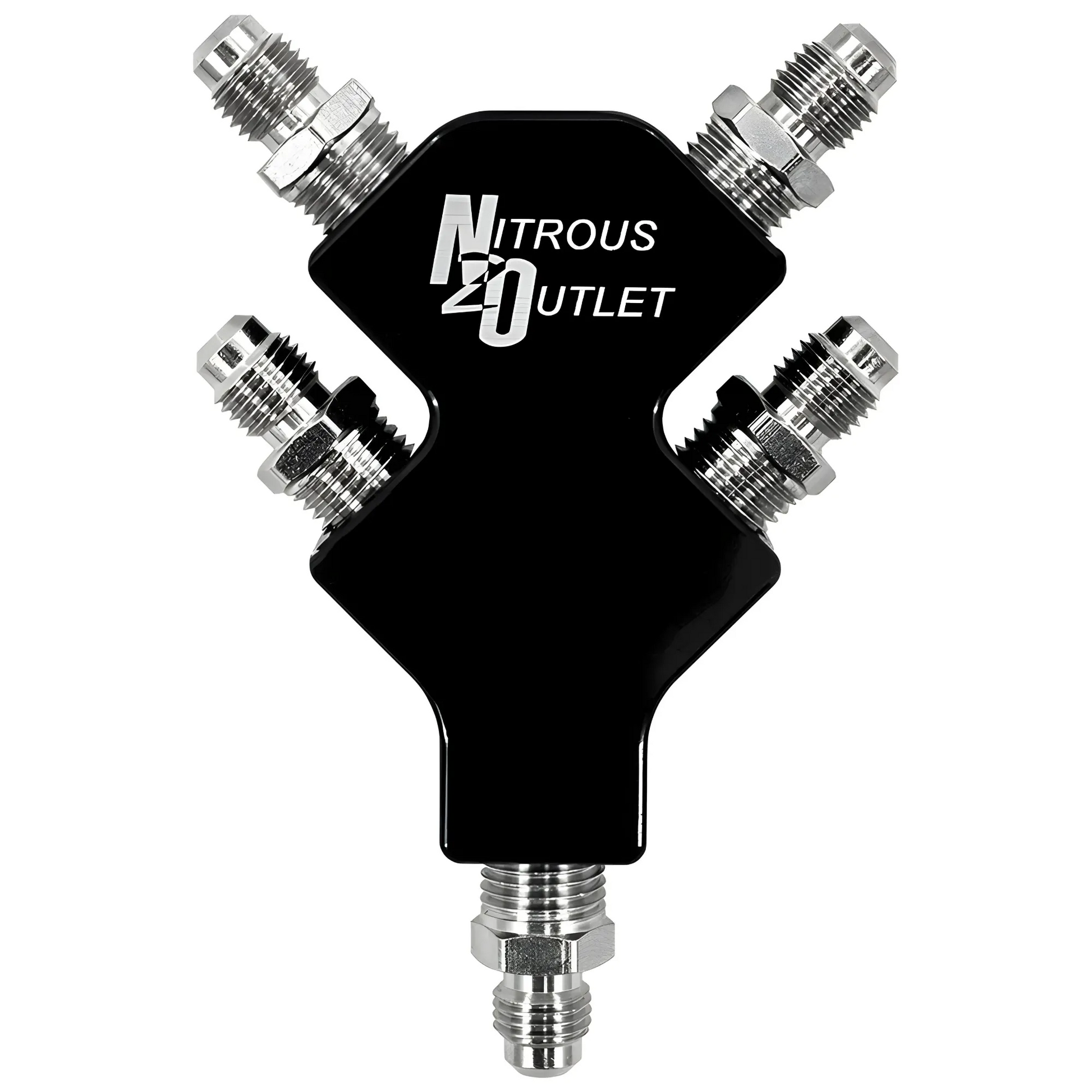 Nitrous Outlet 4-Way 4AN High Flow Stacked Y Distribution Block