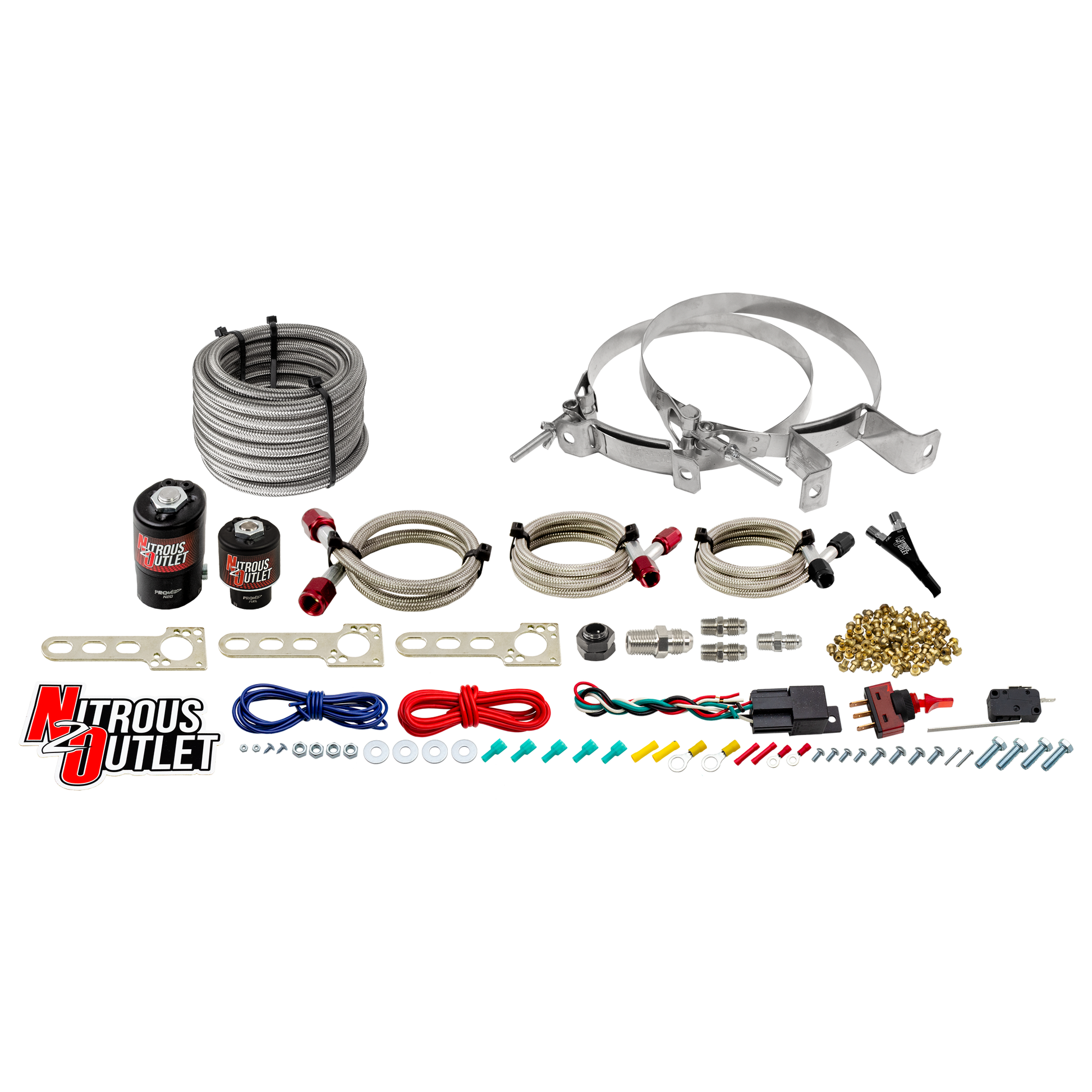 Nitrous Outlet GM EFI Single Nozzle System - Gas/E85 (5-55psi)(35-200HP)(No Bottle)