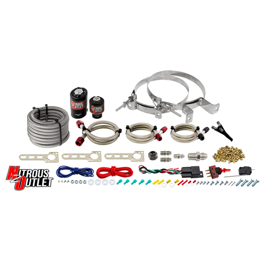 Nitrous Outlet GM 2010-2020 V6 Camaro EFI Single Nozzle System - Gas/E85 (5-55psi)(35-200HP)(No Bottle)