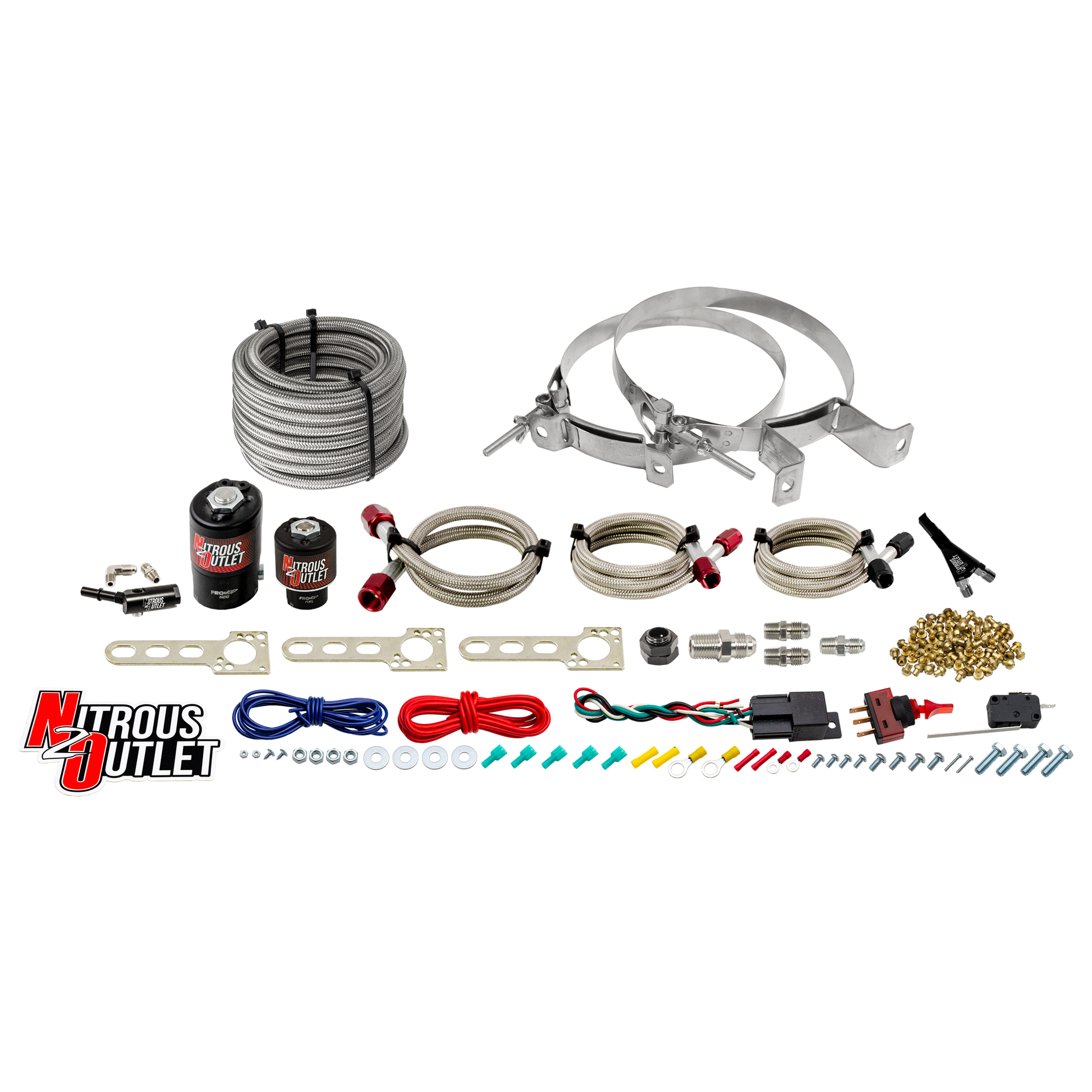 Nitrous Outlet GM 2014-2020 EFI Single Nozzle System - Gas/E85 (5-55psi)(35-200HP)(No Bottle)