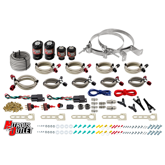 Nitrous Outlet Ford EFI Dual Stage Single Nozzle System - Gas/E85 (5-55psi)(35-200HP)(No Bottle)