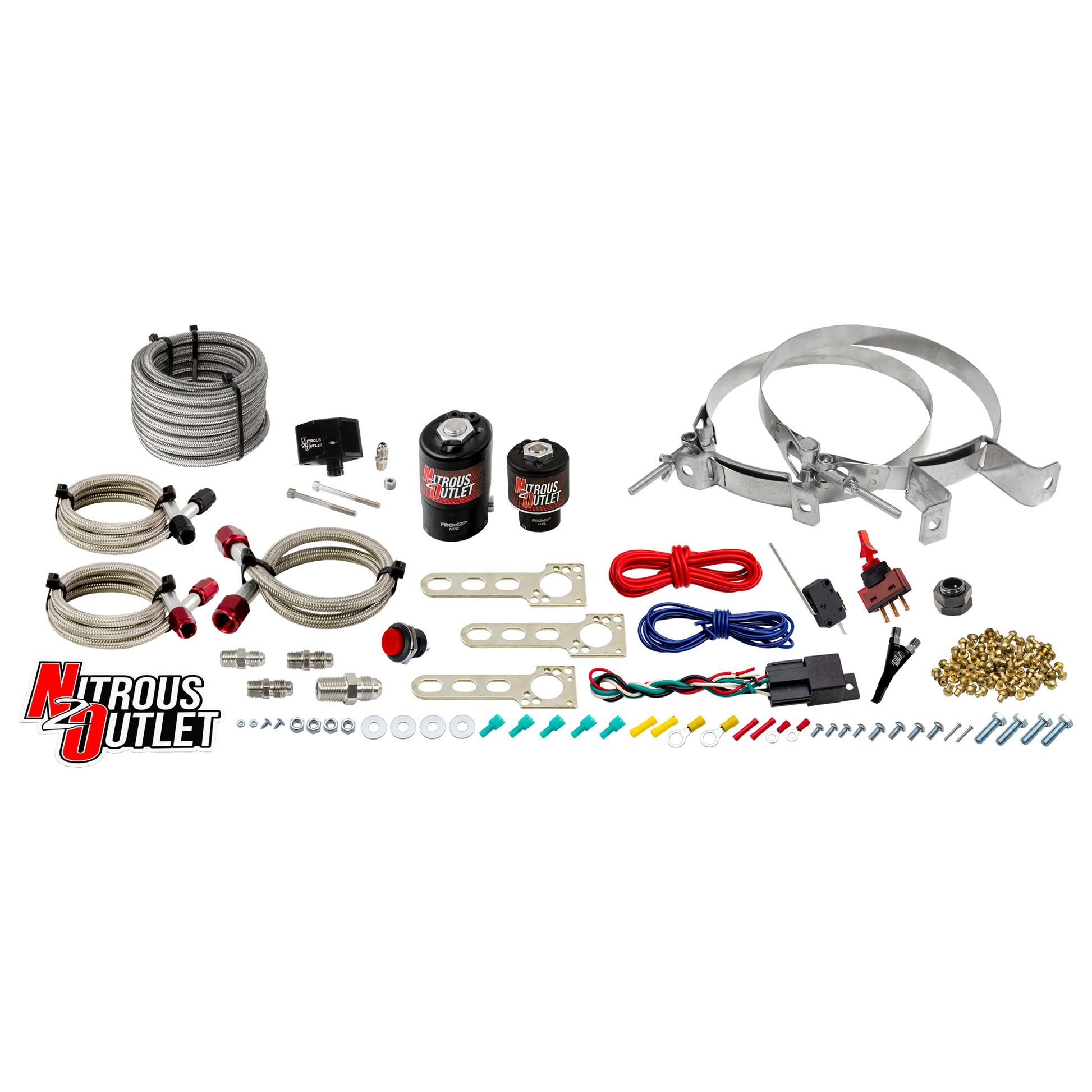 Nitrous Outlet Ford 2005-2010 Mustang 4.6L, 3V, EFI Single Nozzle System - Gas/E85 (5-55psi)(35-200HP)(No Bottle)