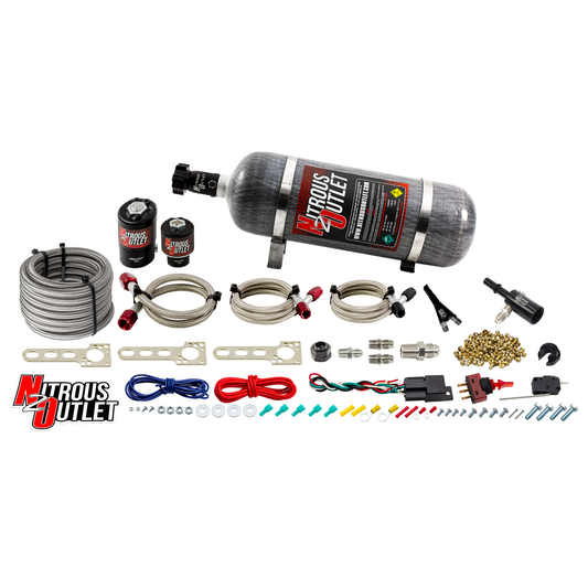 Nitrous Outlet Dodge 4.7/5.7/6.1 EFI Single Nozzle System - Gas/E85 (5-55psi)(35-200HP)(12lb Bottle)