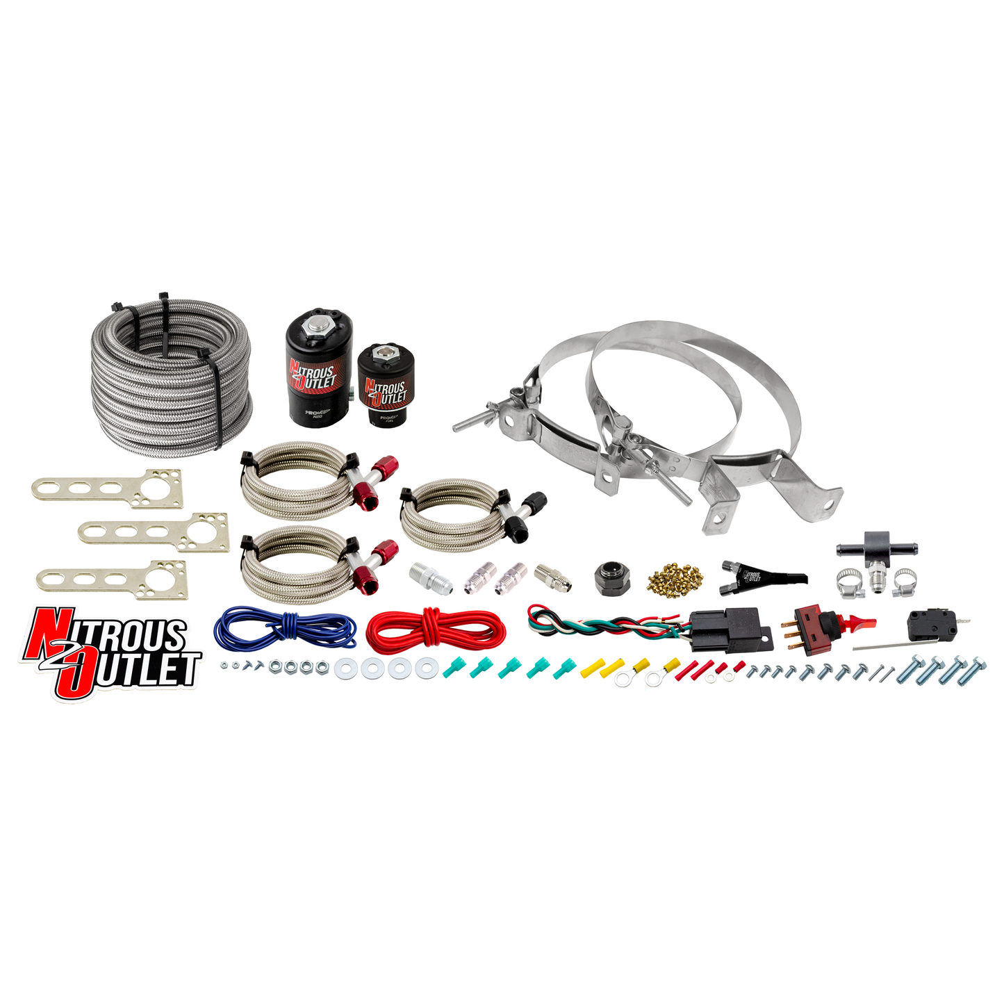 Nitrous Outlet Import EFI Single Nozzle System - Gas/E85 (5-55psi)(35-200HP)(No Bottle)