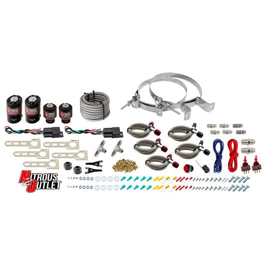 Nitrous Outlet Import EFI Dual Stage Single Nozzle System - Gas/E85 (5-55psi)(35-200HP)(No Bottle)