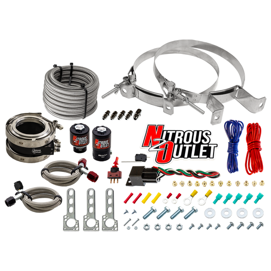 Nitrous Outlet Interspooler 3" Boosted Nitrous Collar System - Gas/E85 (45-55psi)(50-200HP)(No Bottle)