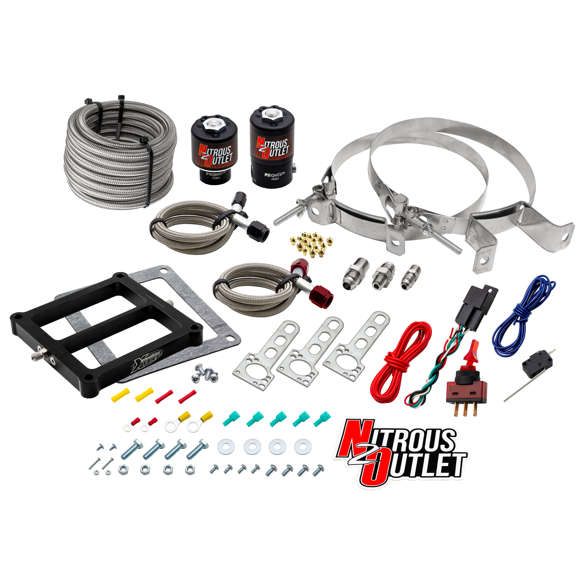 Nitrous Outlet Weekend Warrior 4500 Plate System - Gas/E85 (5-55psi)(100-350 HP)(No Bottle)