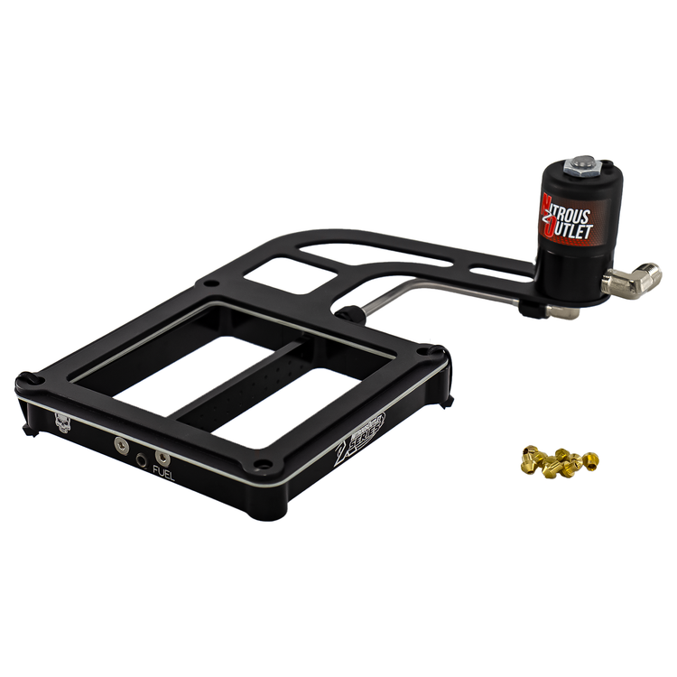 Nitrous Outlet Weekend Warrior 4500 Dry Plate Solenoids Forward Conversion - Hard-Line - Boomerang Solenoid Bracket - (100-350HP)