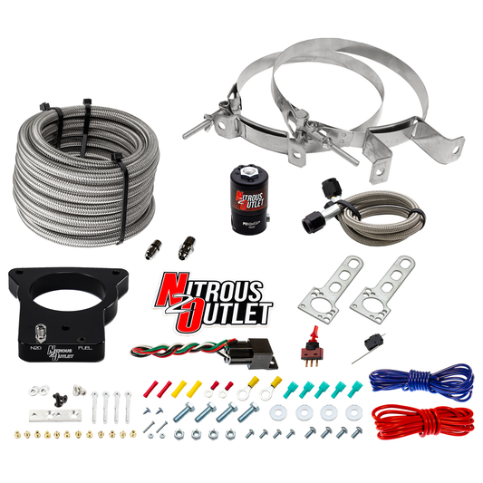 Nitrous Outlet GM 78mm Dry LSX Plate System (50-200HP)(No Bottle)(1997-2004 Corvette Requires Part # 00-42000)
