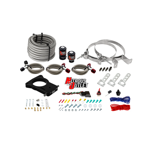 Nitrous Outlet GM 78mm LSX Truck Plate System - Gas/E85 (5-55psi)(50-200HP)(No Bottle)