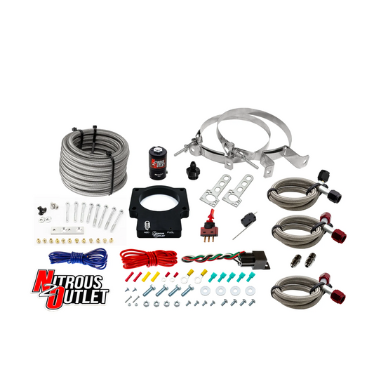 Nitrous Outlet GM 90mm Dry LSX Plate System (50-200HP)(No Bottle)(1997-2004 Corvette Requires Part # 00-42000)