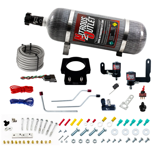 Nitrous Outlet Pontiac 92mm Fast Intake 2004-2006 GTO Hard-line Plate System - Gas/E85 (5-55psi)(50-200HP)(12lb Bottle)
