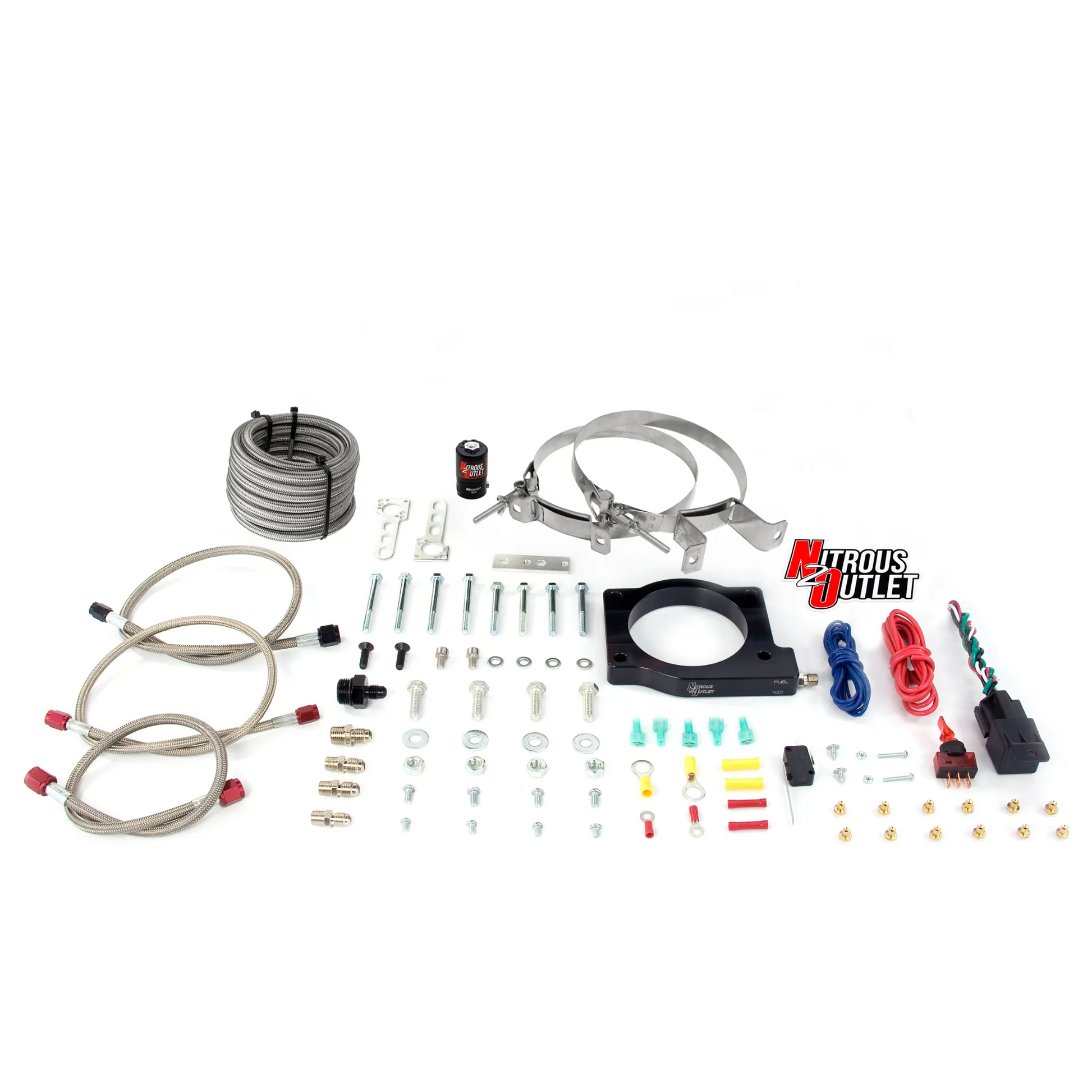 Nitrous Outlet GM 90mm MagnaCharger DRY Plate system (50-200HP)(No Bottle)