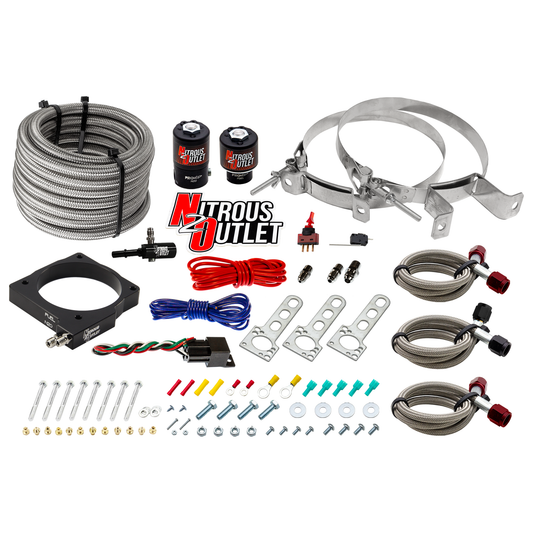 Nitrous Outlet Dodge 85mm 5.7/6.1  Hemi Plate System - Gas/E85 (5-55psi)(50-200HP)(No Bottle)