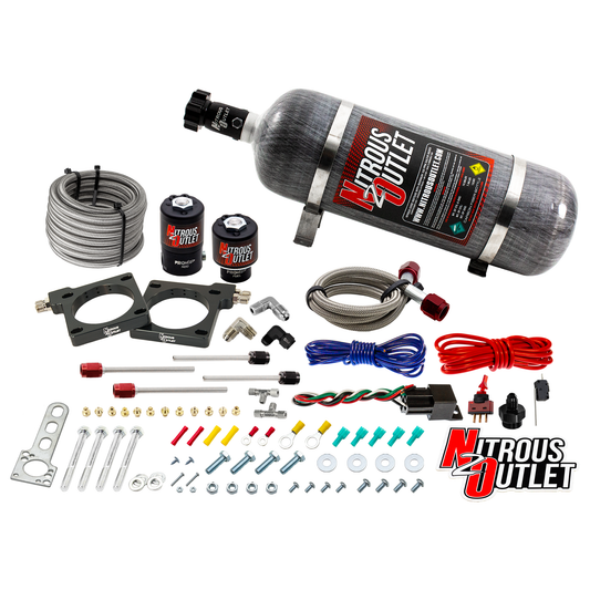 Nitrous Outlet Dodge 1992-2002 Viper Hard-line Plate System - Gas/E85 (5-55psi)(70-200HP)(12lb bottle)