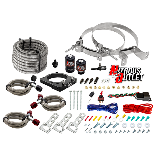 Nitrous Outlet Dodge 85mm 6.4L Hemi Plate System - Gas/E85 (5-55psi)(50-200HP)(No Bottle)