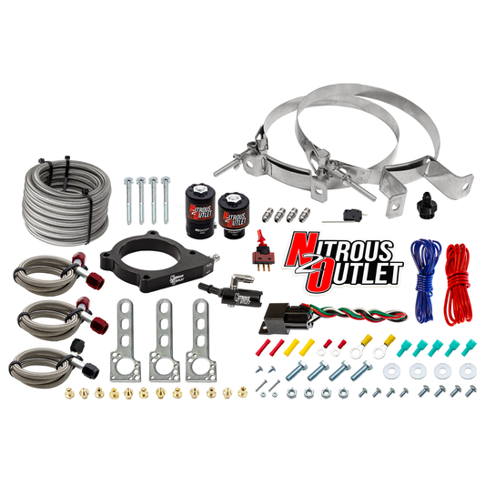 Nitrous Outlet Ford 2011-2017 5.0 Mustang/5.0 F-150 Plate System - Gas/E85 (5-55psi)(50-200HP)(No Bottle)