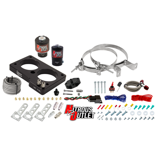 Nitrous Outlet Ford 1999-2001 Cobra, 2003-2004 Mach 1 4.6L 4V Plate System - Gas/E85 (5-55psi)(50-200HP)(No Bottle)