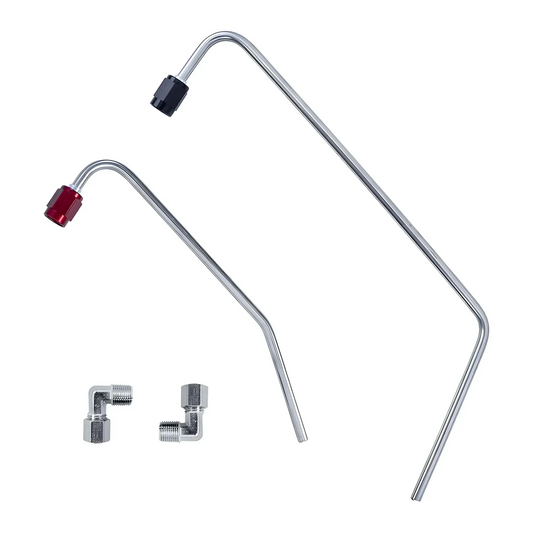 Nitrous Outlet GM Holley Hi-Ram 102mm Throttle Body Hardline Kit - Solenoids To Plate