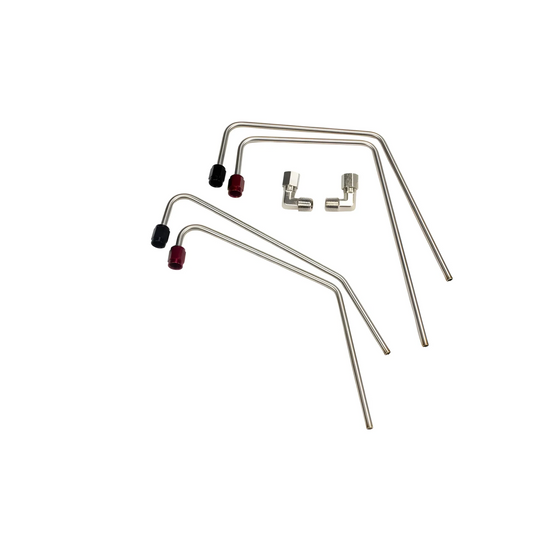 Nitrous Outlet GM Truck Holley Hi-Ram 102mm Throttle Body Hard-line Kit - Solenoids To Plate (Passenger Side) (For Electric & Cable TB)