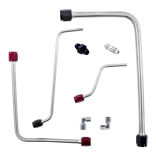 Nitrous Outlet Cadillac 2016-2019 CTS-V3 83mm & 103mm LT4 Throttle Body Hard-line Kit - Solenoids To Plate