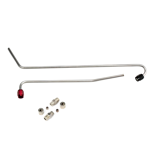 Nitrous Outlet GM BTR Equalizer 1 LS1/LS2 Throttle Body Plate System Hardline Kit - Solenoids To Plate