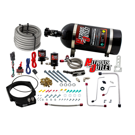 Nitrous Outlet GM LT4 2016-2019 CTS-V3 103mm Throttle Body Plate System - Gas/E85 (5-55 psi)(50-200hp)(10LB Bottle)