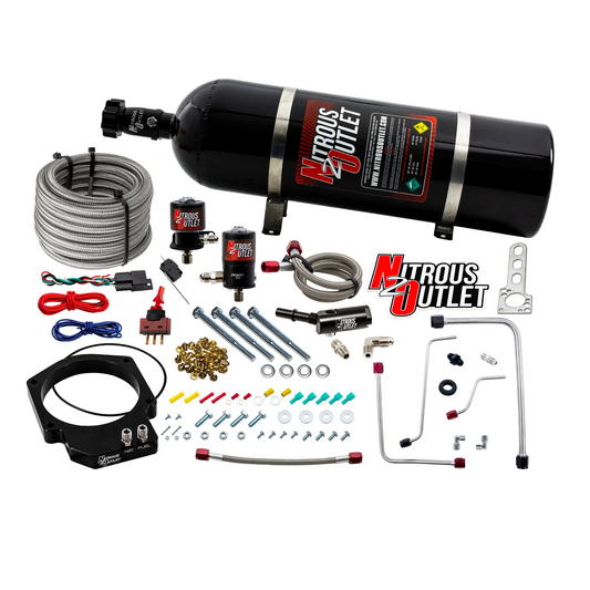 Nitrous Outlet GM LT4 2016-2019 CTS-V3 103mm Throttle Body Plate System - Gas/E85 (5-55 psi)(50-200hp)(15LB Bottle)